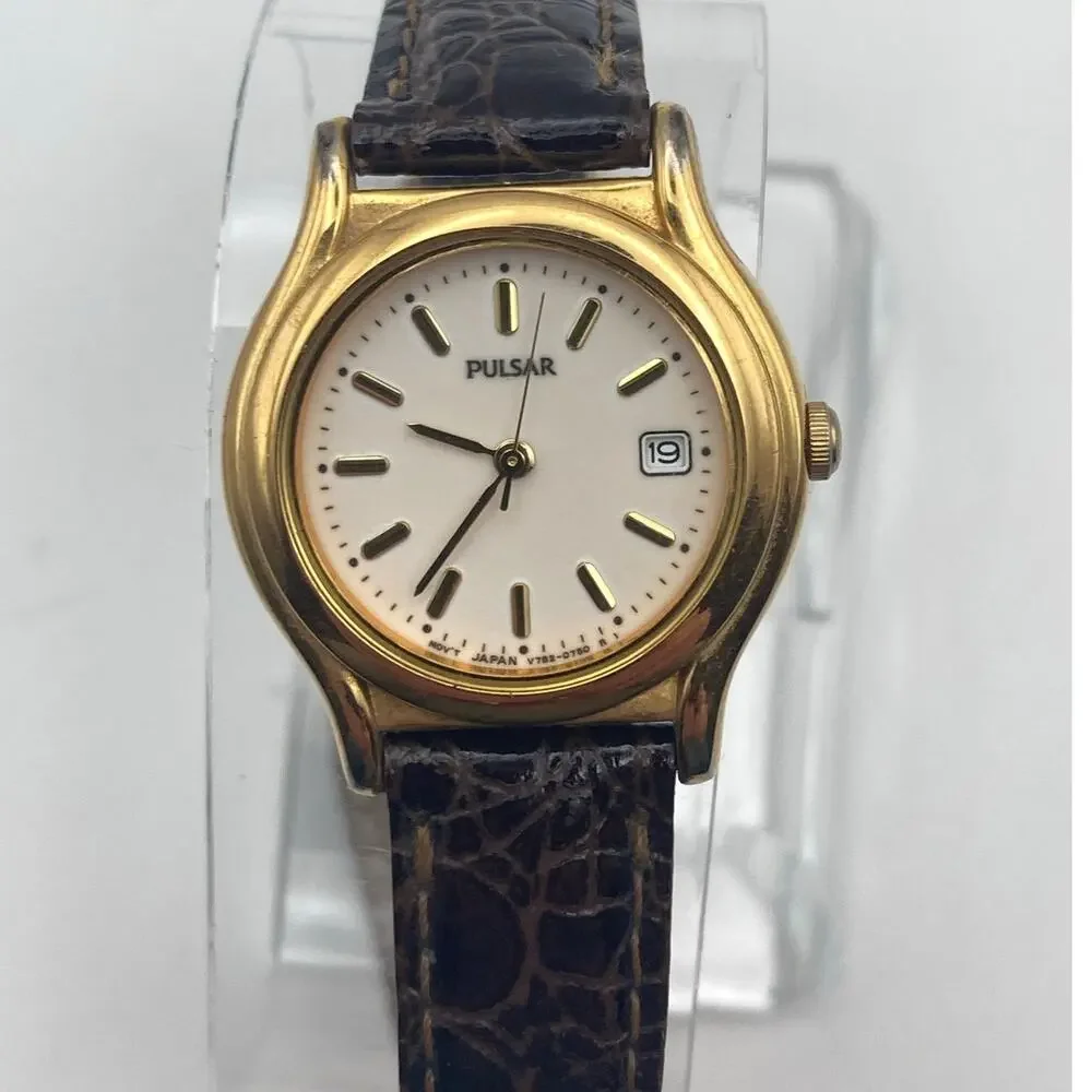 VTG Pulsar Women's Watch 26mm - Fresh Battery - Adjustable Leather - Luminescent
